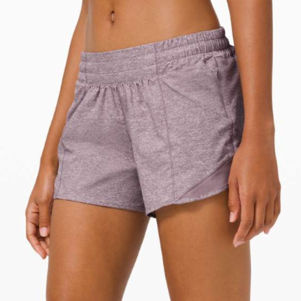 lululemon Heather Lux Multi Violet Verbana Hotty Hot Shorts